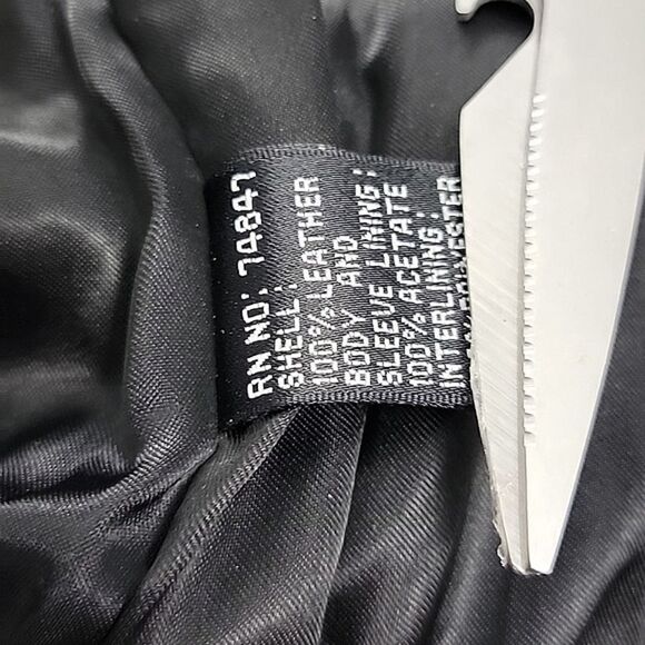 Andrew Marc Soft Black leather Field Jacket - Vintage, drawstring, Men's SZ L - Picture 15 of 15